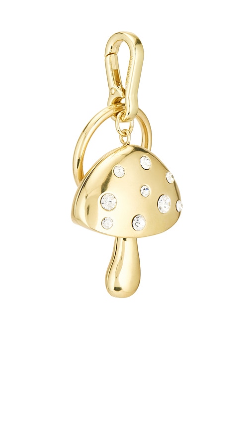 Mush To Love Bag Charm in Metallic Gold.