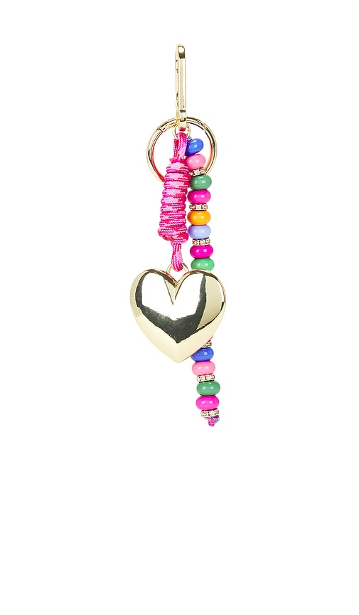 Baublebar Statement Heart Bag Charm. In Multi