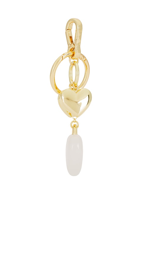 BaubleBar Heart Cluster Bag Charm in Gold