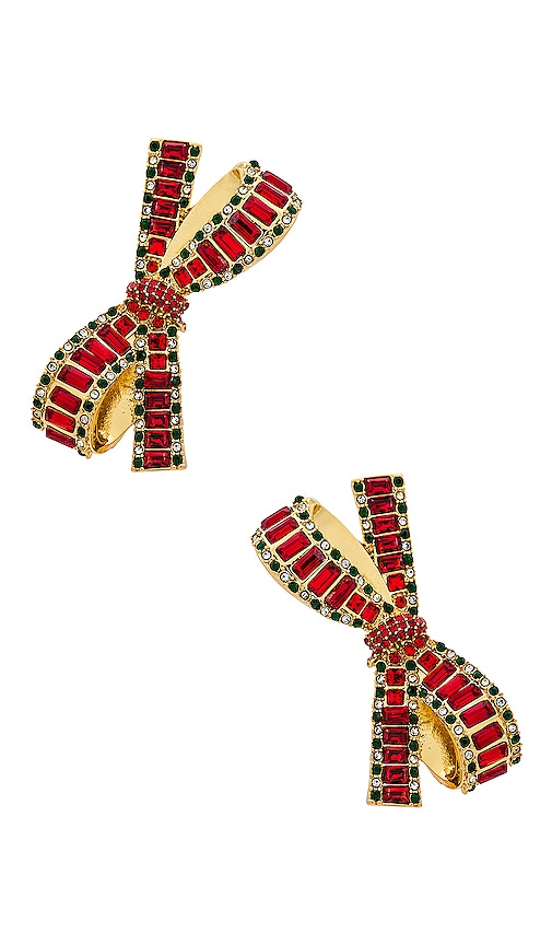 Baublebar That's A Wrap Bow Earrings In Red