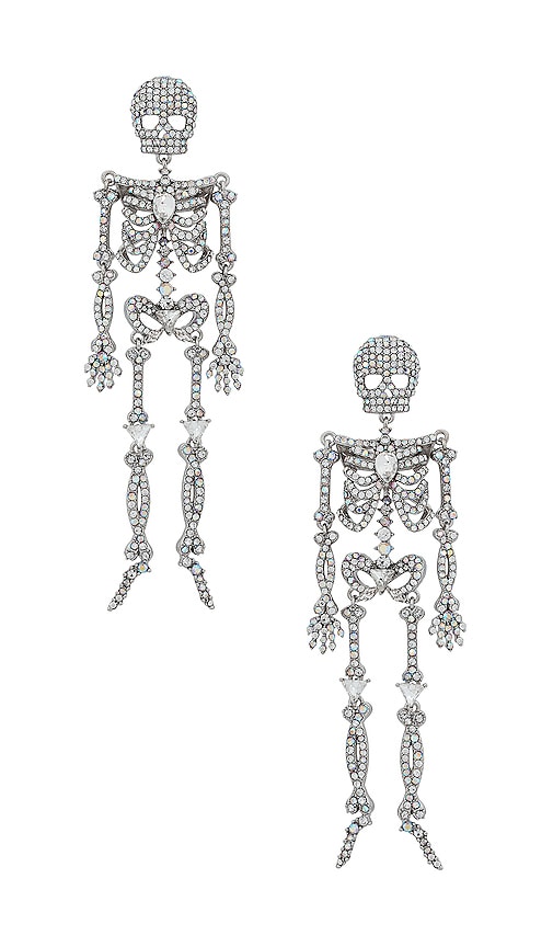 Baublebar Large Bonafide Bones Earrings In Silver