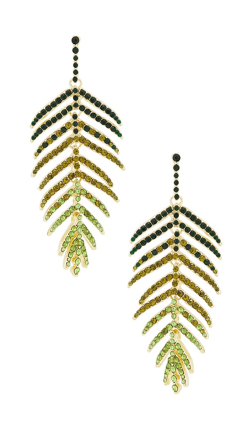 Shop Baublebar Ombre Leaf Drop Earrrings In Gold