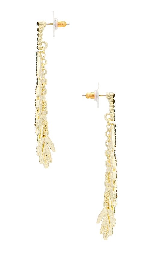 Shop Baublebar Ombre Leaf Drop Earrrings In Gold