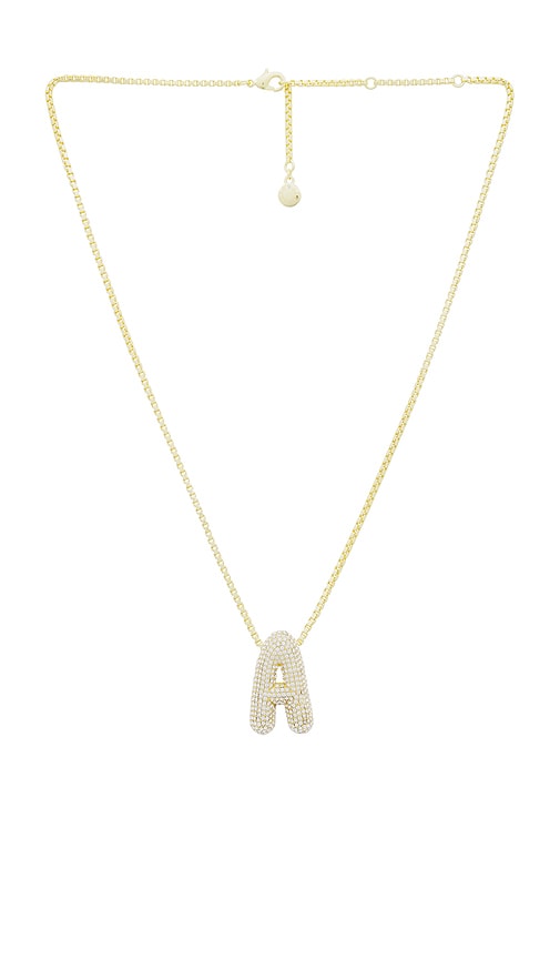 BAUBLEBAR PAVE BUBBLE INITIAL NECKLACE 