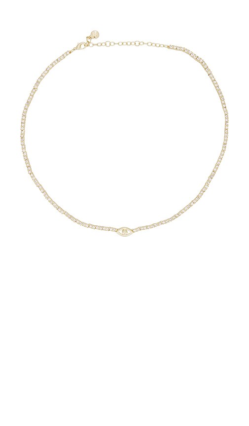 BaubleBar Evil Eye Necklace in Gold