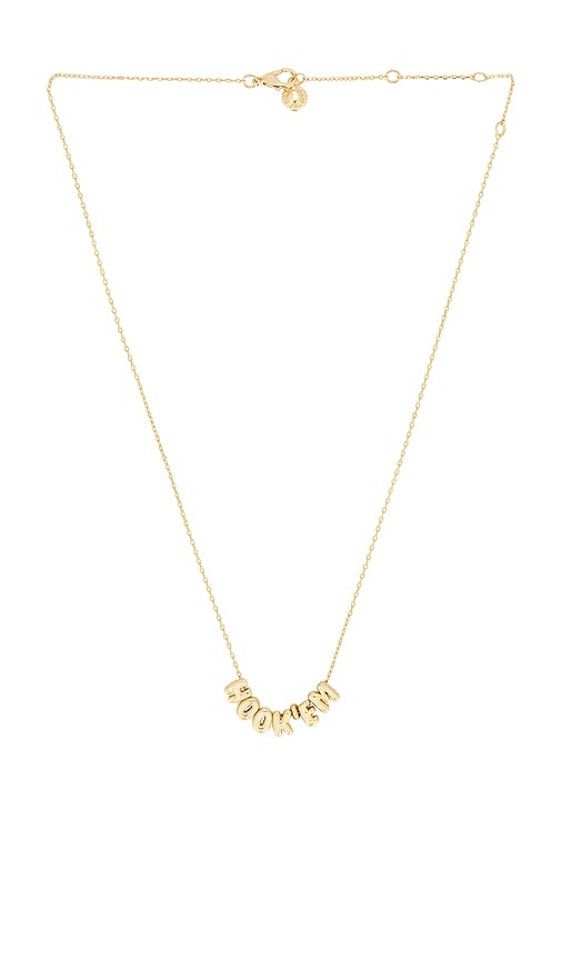 Baublebar University Of Texas At Austin Slogan Bubble Necklace In Gold