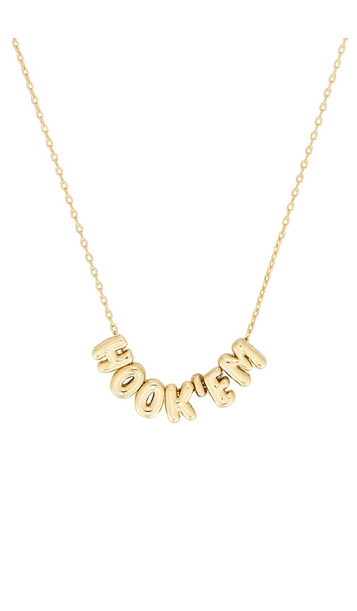 Baublebar University Of Texas At Austin Slogan Bubble Necklace In Gold