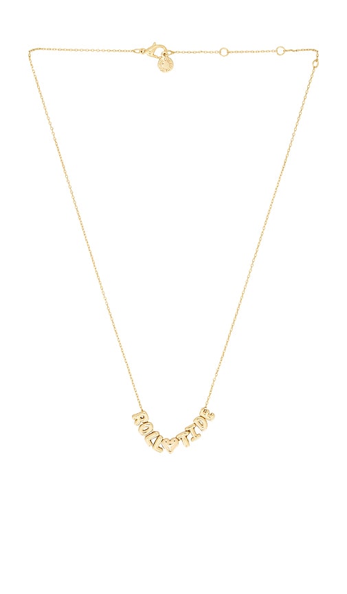 Baublebar University Of Alabama Slogan Bubble Necklace In Gold
