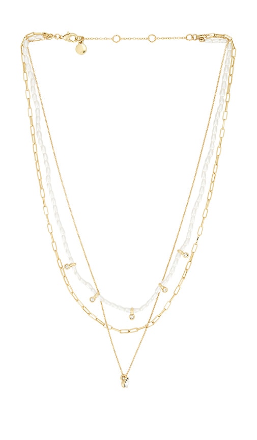Baublebar Layered Pearl Necklace In Gold
