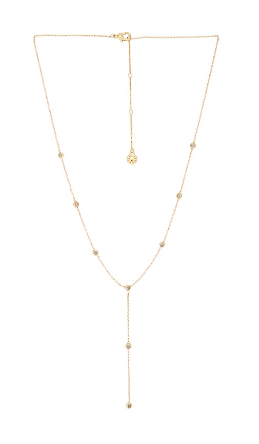 Baublebar Crystal Lariat Necklace In Gold