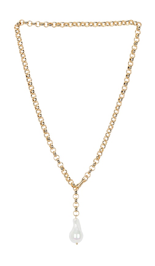 Baublebar Taegan Pearl Lariat Necklace In Gold
