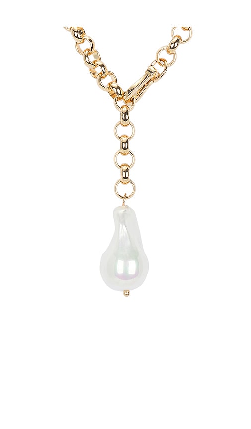 Baublebar Taegan Pearl Lariat Necklace In Gold