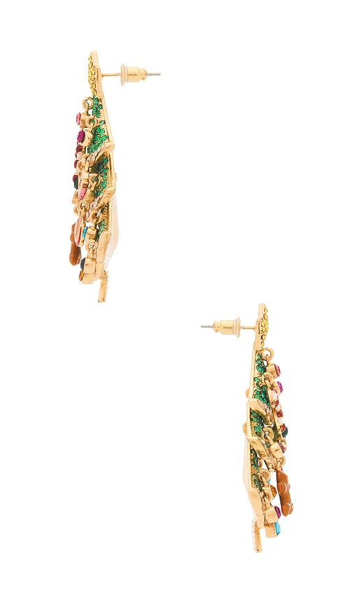 Baublebar Christmas Tree Statement Earrings In Multi