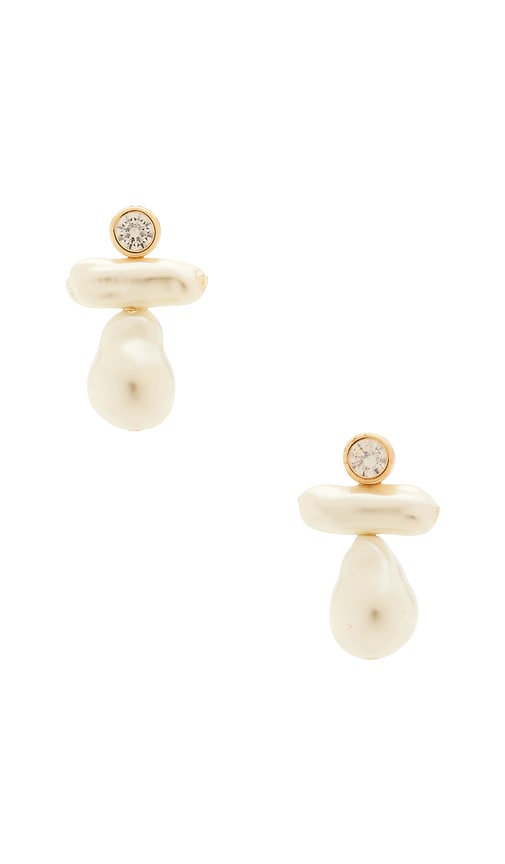 BaubleBar BOUCLES DOREILLES PENDANTES ORGANIC PEARL en White 47 €