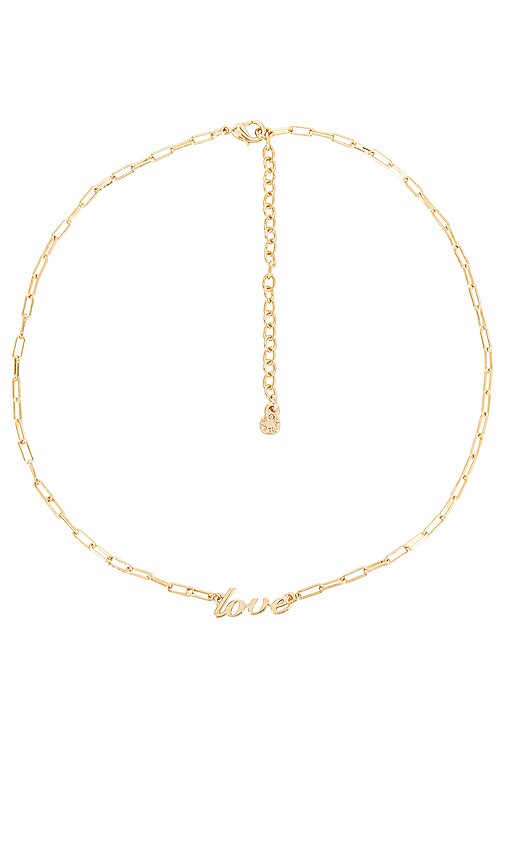 Scripted Nameplate Necklace in Gold 