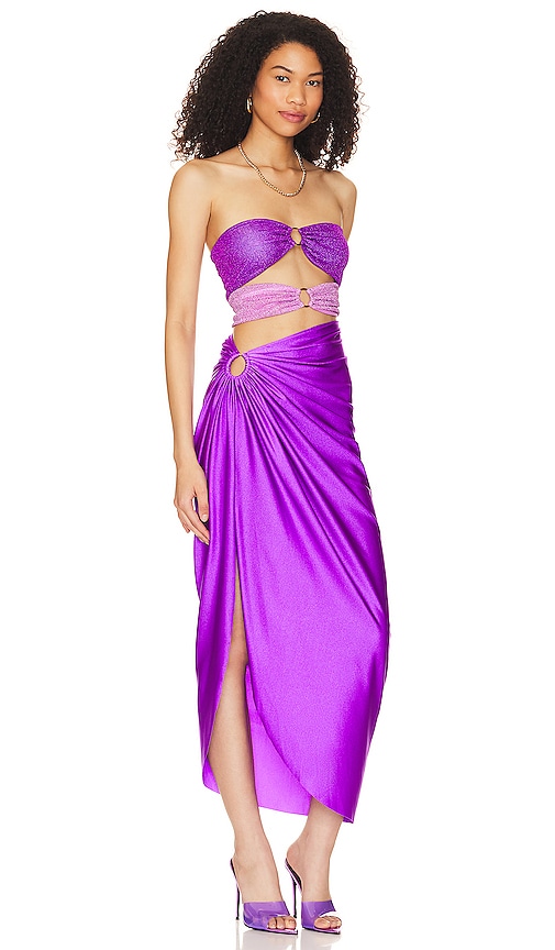 Shop Baobab Isla Maxi Dress In Purple