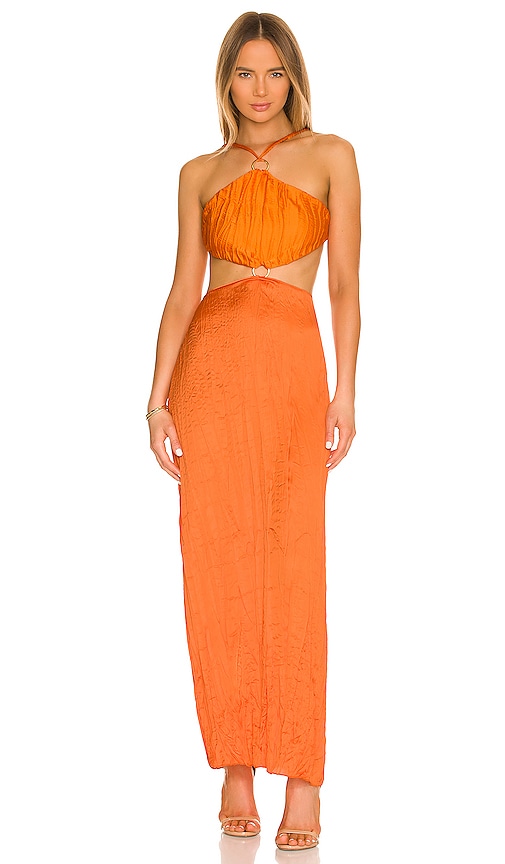 Baobab Kira Maxi Dress In Orange