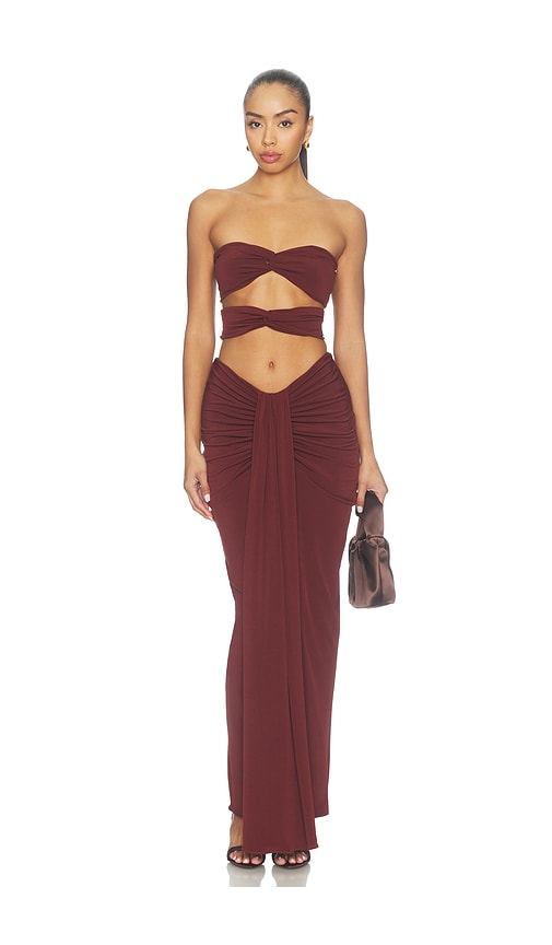Giselle Maxi Dress by baobab in Burnt Terra