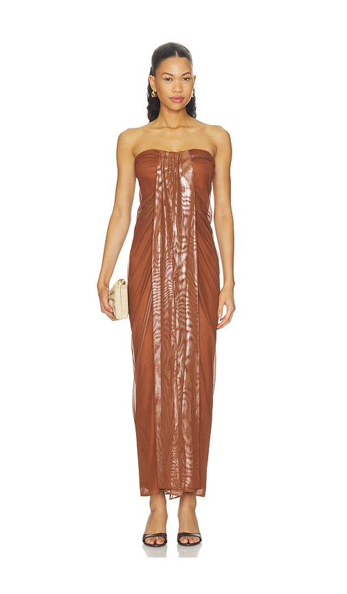 Lena Maxi Dress by baobab in Clay