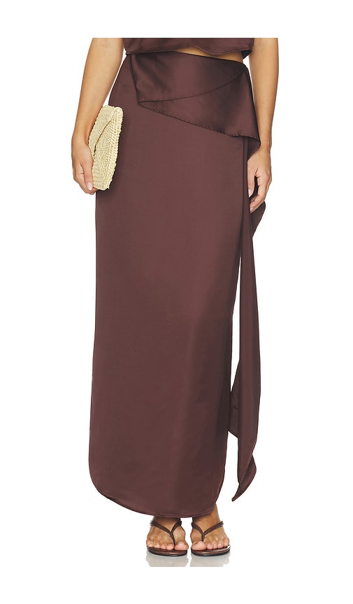 Lorena Maxi Skirt by baobab in Espresso Brown