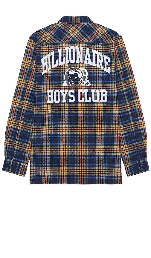 Billionaire Boys Club Contact Long Sleeve Woven Shirt In Maritime