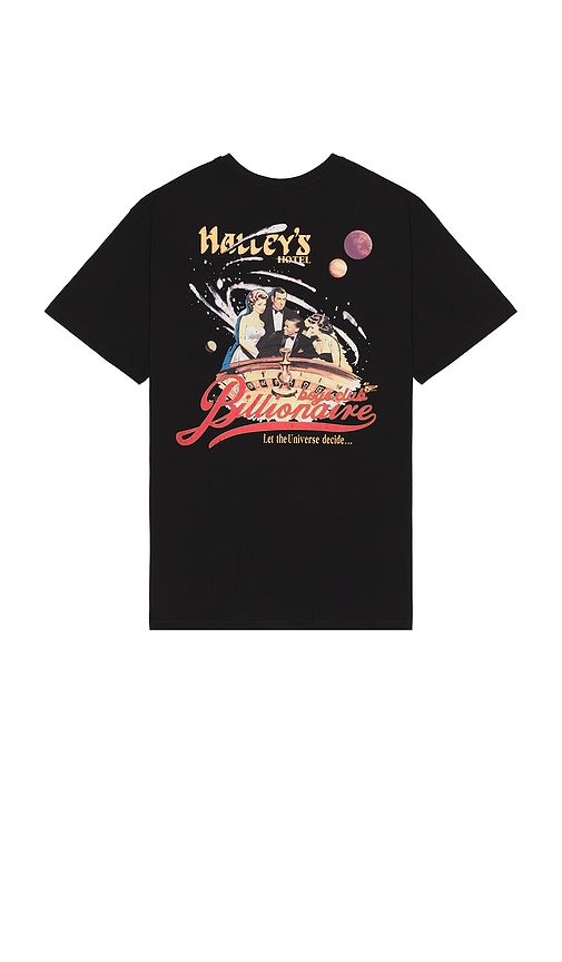 Shop Billionaire Boys Club Halley Hotel Short Sleeve Tee In 黑色