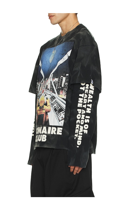  Billionaire Boys Club Camiseta Manga Larga Arrival En Color Negro Talla L  (también En M, S, Xl/1x). 