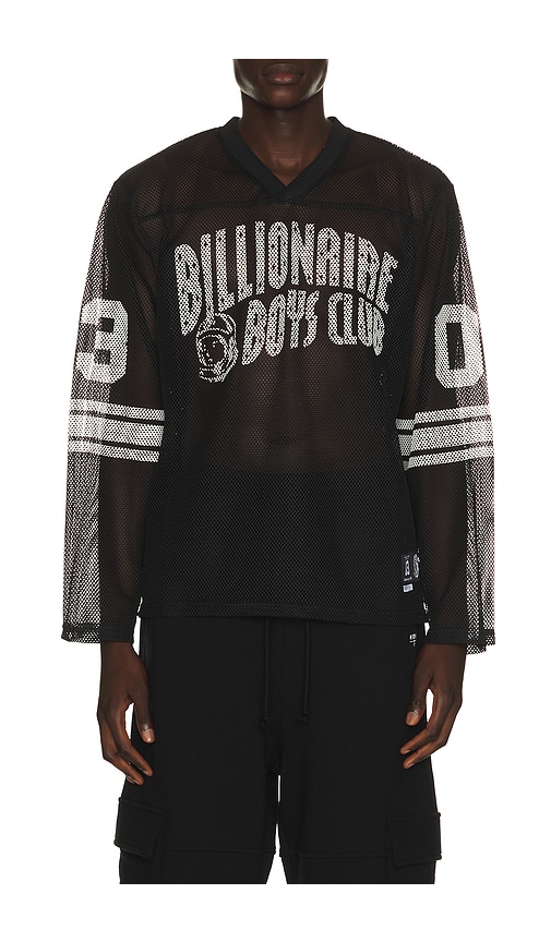  Billionaire Boys Club Camiseta De Malla Con Manga Larga Zone En Color Negro Talla L  (también En M, S, Xl/1x). 