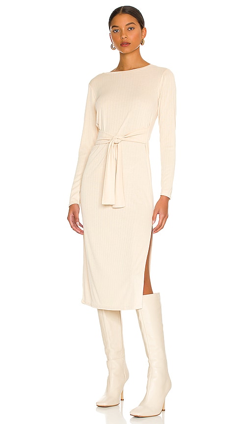 Bb Dakota By Steve Madden Rib Knit Midi Dress In Cream | ModeSens