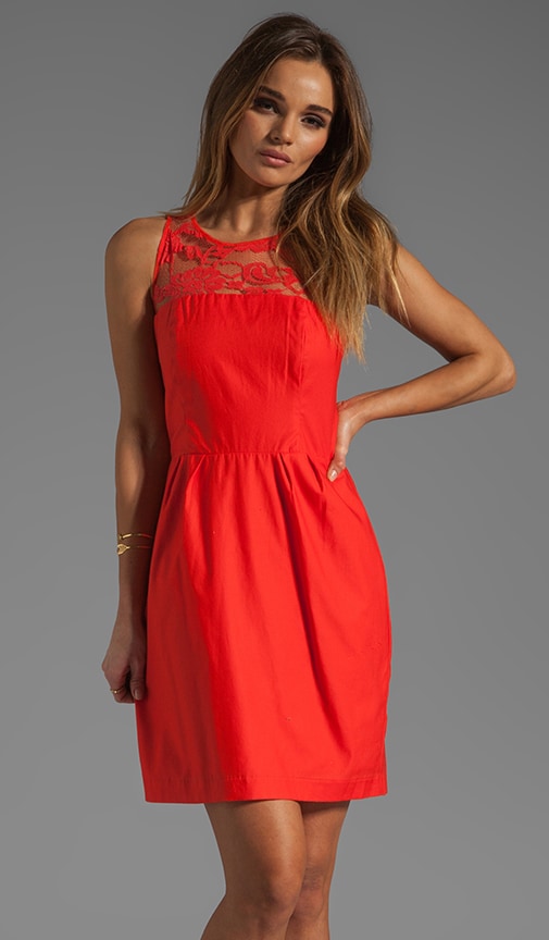 Mandy Sateen/Lace Dress