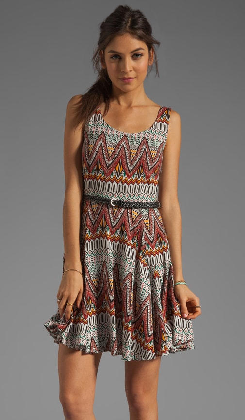 Audrian Madeira Printed Dress