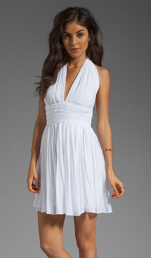 Graciela Pleated Chiffon Dress