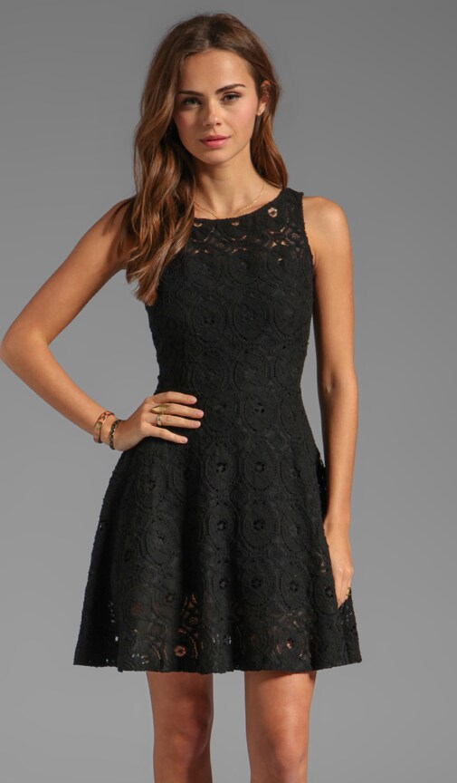 bb dakota black lace dress