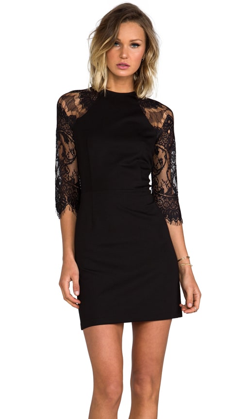 bb dakota black lace dress