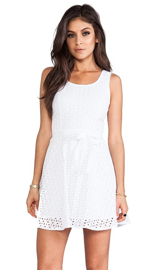 Jerebele Eyelet Mini Dress