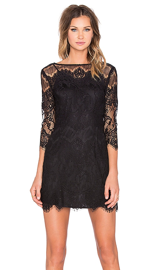 bb dakota black lace dress