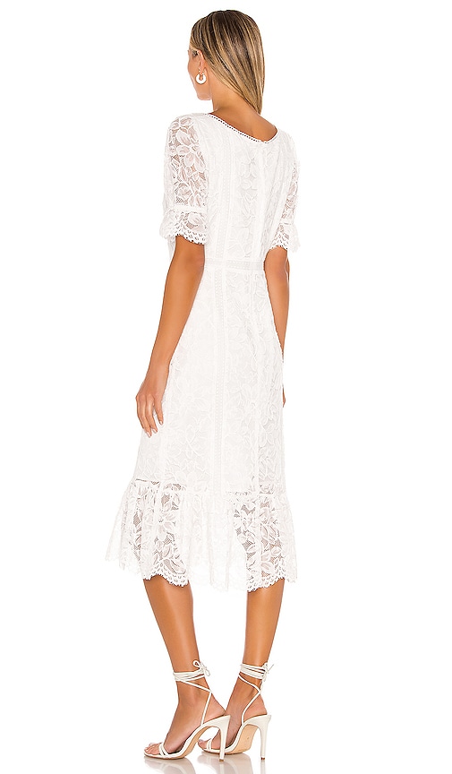 dakota lace midi dress