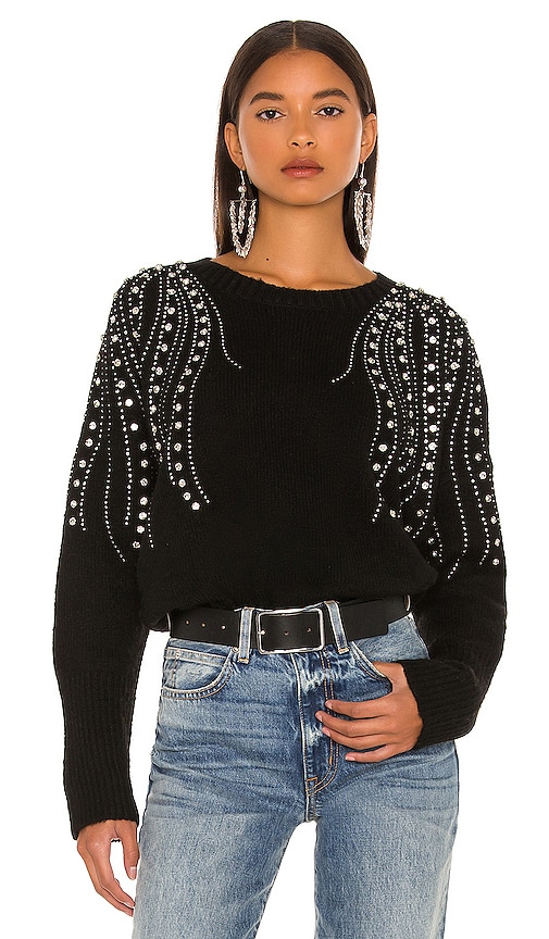 Steve Madden Drip Too Hard Sweater in Black