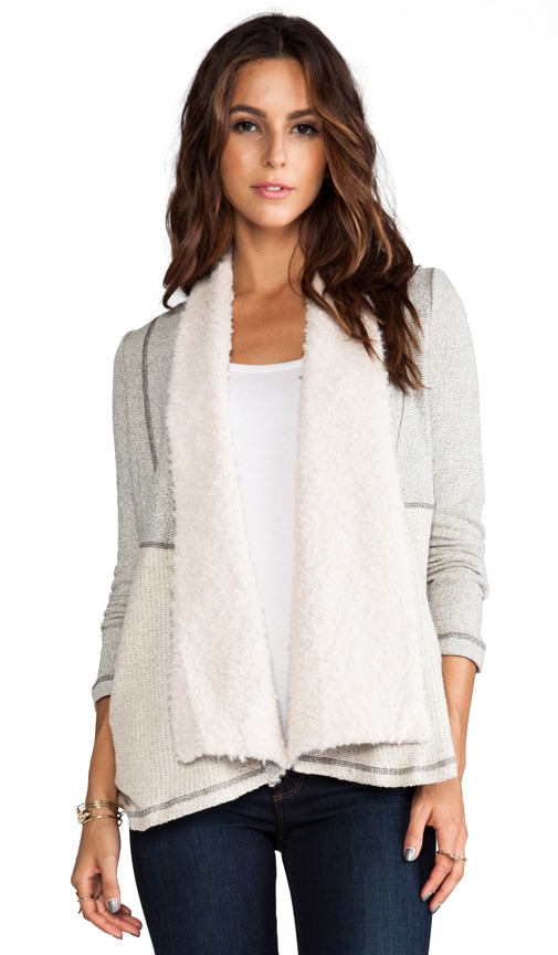 Aila French Terry Wrap Sweater