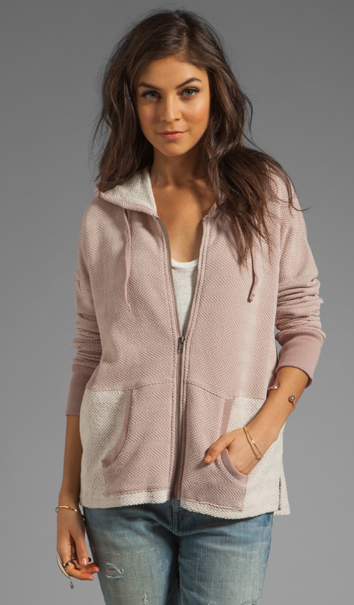 Antebellum Herringbone French Terry Hoodie