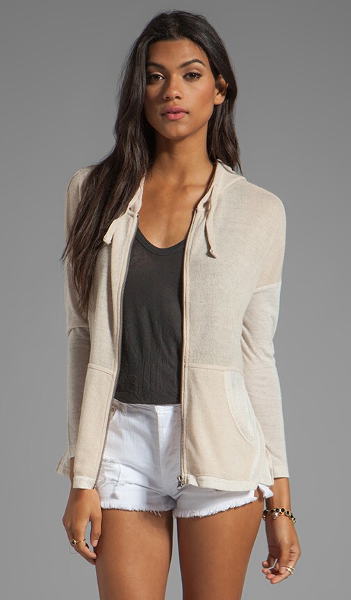 Rolfe Mesh Knit & Heather Jersey Hoodie