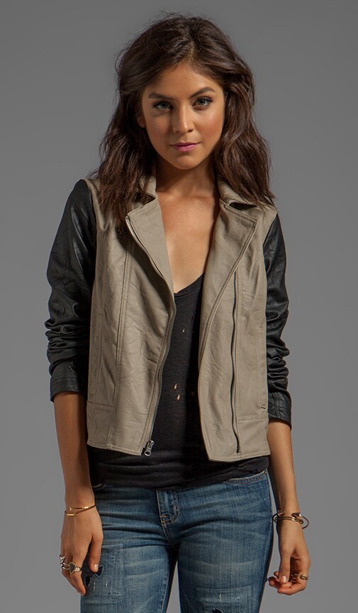 Kat Colorblock PU Jacket