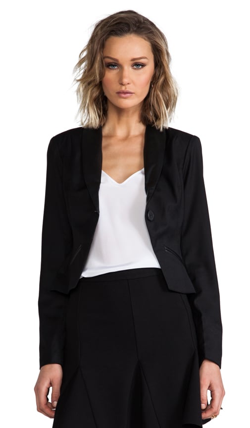 Heiner PU Suiting Twill Blazer