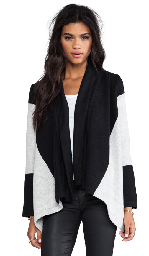 Eleanor PU Belted Stripe Jacket