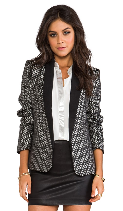 Harriet Jacquard Lapel Blazer