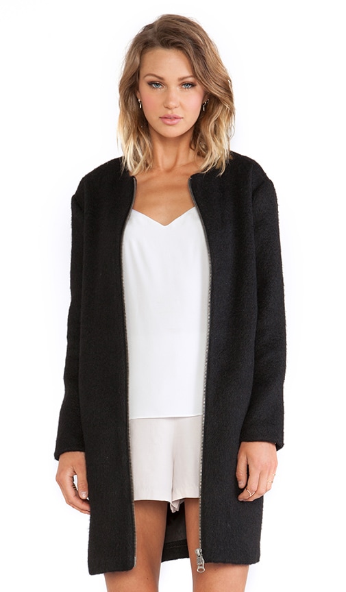 Liezel Wool Zip Up Coat