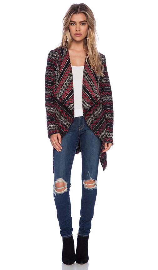 Brendi Drapey Patterned Coat