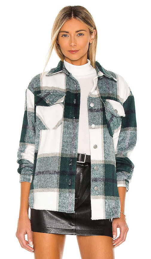 Bb Dakota Plaid Shirt Jacket In 