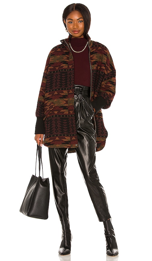 Steve Madden Cabin Fever Coat in Black | REVOLVE