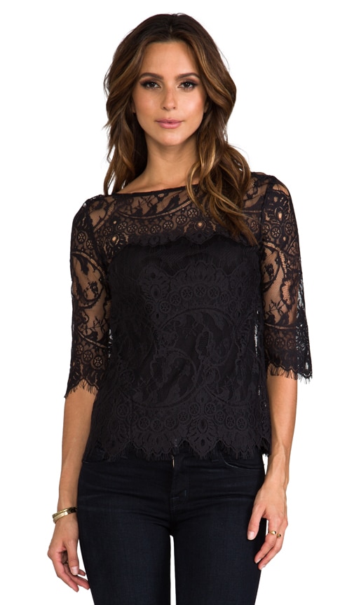 Josette Scalop Lace Top
